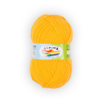 Пряжа ALPINA " VERA" 55% акрил, 45% хлопок 5 * 100 г 280 м №38 яр. желтый. Цена за упаковку 5 шт