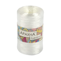 Пряжа ARACHNA " Raffia" 100% полипропилен 5 * 50г ± 10 г 200 м №03 молочный. Цена за упаковку 5 шт