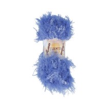 Пряжа VISANTIA " KUZU" 70% полиэстер, 30% нейлон 5 * 100 г 55 м №04 синий. Цена за упаковку 5 шт