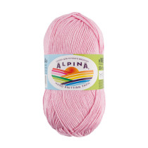 Пряжа ALPINA " MELISSA" 95% вискоза, 5% кашемир 10 * 50г 125 м №08 розовый. Цена за упаковку 10 шт