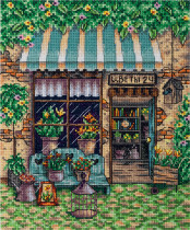 Набор для вышивания " PANNA" C- 7442 " Цветочный магазинчик" 15. 5 х 20 см