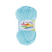 Пряжа ALPINA "HOLLY MELANGE" 100% мерсеризованный хлопок 10 * 50г 200 м №08 бирюза/т.бирюза. Цена за упаковку 10 шт