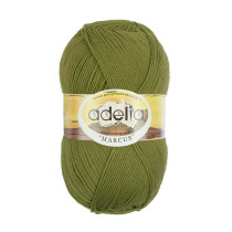 Пряжа ADELIA " MARCUS" 60% полиэстер, 40% шерсть 5 * 100 г 375 м №12 т. оливковый. Цена за упаковку 5 шт