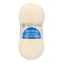 Пряжа Пехорская ПТ " Перспективная" 50% мериносовая шерсть, 50% акрил 100 г 270 м №001 белый. Цена за упаковку 5 шт