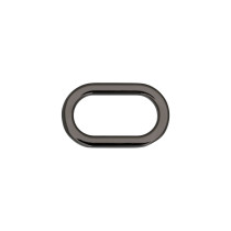 Фурнитура сумочная металл "Gamma" GH 07/20 Рамка литая овал 24 х 15 мм №06 под черный никель 10 шт