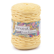 Пряжа ARACHNA " Cord Classic" 100% полиэфир 3 * 200 г ± 10 г 100 м №24 св. желтый. Цена за упаковку 3 шт