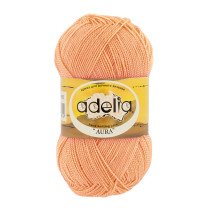 Пряжа ADELIA " AURA" 100% акрил 10 * 50г 250 м №031 св. оранжевый. Цена за упаковку 10 шт