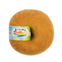 Пряжа ALPINA " MEGHAN" 73% кид мохер, 27% нейлон 4 * 50г 390 м №15 золотистый. Цена за упаковку 4 шт