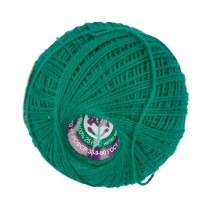 Пряжа ПНК Кирова " Ирис" 100% мерсеризованный хлопок 25 г 150 м №4110 яр. зеленый. Цена за упаковку 20 шт