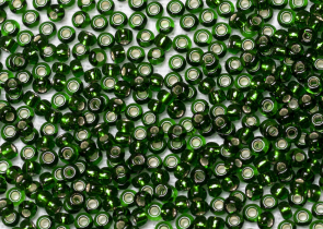 Бисер Чехия круглый 10/0 50г 57060 изумрудный