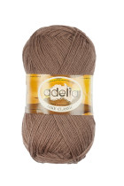 Пряжа ADELIA " JAKE CLASSIC" 75% шерсть, 25% нейлон 5 * 100 г 410 м №05 св. коричневый. Цена за упаковку 5 шт