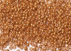Бисер Чехия круглый 10/0 500г 18389 золотой/металлик