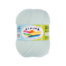 Пряжа ALPINA " WHITE RABBIT" 55% пух кролика, 45% нейлон 10 * 50г 300 м №226 мятный. Цена за упаковку 10 шт