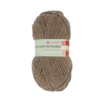 Пряжа Пехорская ПТ " Монгольский верблюд" 50% верблюжья шерсть, 50% акрил 100 г 300 м / 165/ №165 т. бежевый. Цена за упаковку 10 шт