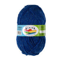 Пряжа ALPINA "LOLA" 55% акрил, 31% полиамид, 14% альпака 10 * 50г 115 м №07 ярко-синий. Цена за упаковку 10 шт