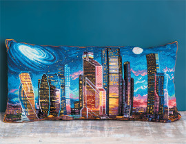 Набор для вышивания "PANNA" PD-1965 ( ПД-1965 ) "Подушка Огни Москвы"