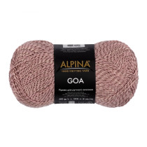 Пряжа ALPINA " GOA" 58% хлопок, 38% акрил, 4% полиэстер 50 г 175 м №07 античная роза. Цена за упаковку 10 шт
