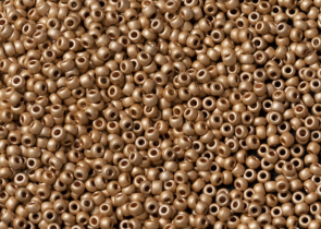 Бисер Чехия круглый 10/0 50г 18583m золотистый матовый