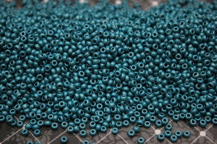 Бисер Чехия круглый 10/0 50г 18565m бирюзовый матовый