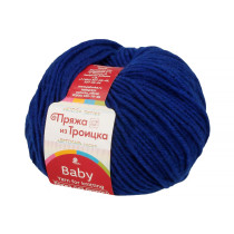 Пряжа из Троицка " Кроха" 80% акрил, 20% шерсть 10 * 50г 135 м №026 василек. Цена за упаковку 10 шт