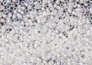 Бисер Чехия круглый 10/0 500г 58502 прозрачный/перламутровый