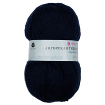 Пряжа Пехорская ПТ " Ангорская теплая" 60% акрил, 40% шерсть 100 г 480 м №004 т. синий. Цена за упаковку 5 шт
