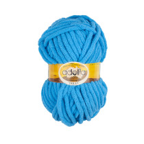Пряжа ADELIA " DOLLY" 100% полиэстер 5 * 100 г 40 м №11 яр. голубой. Цена за упаковку 5 шт