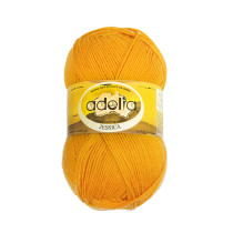 Пряжа ADELIA " JESSICA" 67% шерсть, 33% полиэстер 5 * 100 г 260 м №30 горчичный. Цена за упаковку 5 шт