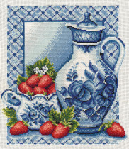 Набор для вышивания "PANNA" GF- 0270 ( ГФ- 0270 ) " Клубника со сливками" 