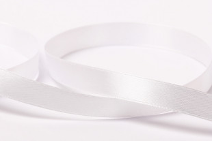 Лента атласная 12 мм 33 м ±2 м №001 белый