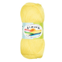 Пряжа ALPINA " VIVEN" 100% бамбук 10 * 50г 405 м №06 желтый. Цена за упаковку 10 шт