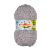 Пряжа ALPINA " ALPACA TRENZA" 90% альпака, 10% полиамид 4 * 50г 150 м №04 св. серый. Цена за упаковку 4 шт