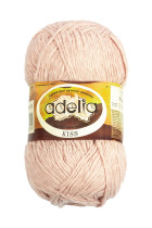 Пряжа ADELIA " KISS" 100% полиэстер 10 * 50г 145 м №19 серо- розовый. Цена за упаковку 10 шт