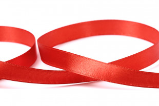 Лента атласная 12 мм 33 м ±2 м №026 красный