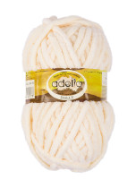 Пряжа ADELIA " DOLLY" 100% полиэстер 5 * 100 г 40 м №19 сливочный. Цена за упаковку 5 шт