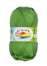 Пряжа ALPINA "ANABEL" 100% мерсеризованный хлопок 10 * 50г 120 м №162 травяной. Цена за упаковку 10 шт