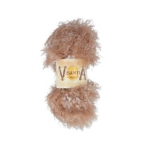 Пряжа VISANTIA " KUZU" 70% полиэстер, 30% нейлон 5 * 100 г 55 м №12 бежевый. Цена за упаковку 5 шт