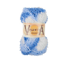 Пряжа VISANTIA " ZIKZAK" 100% полиэстер 5 * 100 г 100 м №3327 бл. голубой- голубой. Цена за упаковку 5 шт