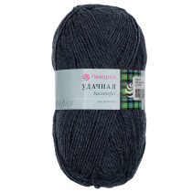 Пряжа Пехорская ПТ " Удачная" 50% шерсть, 50% акрил 100 г 250 м №255 джинсовый. Цена за упаковку 5 шт