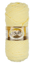 Пряжа ADELIA " MIMI" 100% полиэстер 5 * 100 г 80 м №15 бл. желтый. Цена за упаковку 5 шт