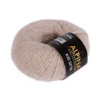 Пряжа ALPINA " KID SETA" 70% кид мохер, 30% шелк 25 г 225 м №04 св. розовый. Цена за упаковку 4 шт