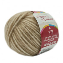 Пряжа из Троицка " Фиджи" 60% хлопок, 20% мериносовая шерсть, 20% акрил 5 * 50г 95 м №579 св. кофейный. Цена за упаковку 5 шт