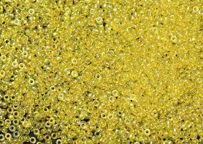 Бисер Япония MIYUKI Seed Beads 15/0 100г 0252 жёлтый прозрачный радужный
