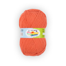 Пряжа ALPINA " VERA" 55% акрил, 45% хлопок 5 * 100 г 280 м №40 оранжевый. Цена за упаковку 5 шт
