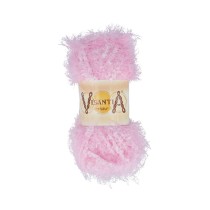 Пряжа VISANTIA " KUZU" 70% полиэстер, 30% нейлон 5 * 100 г 55 м №02 св. розовый. Цена за упаковку 5 шт