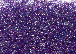 Бисер Япония MIYUKI Seed Beads 15/0 100г 0356 аметист радужный фиолетовая линия внутри