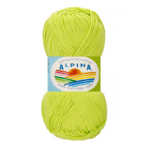 Пряжа ALPINA "HOLLY" 100% мерсеризованный хлопок 10 * 50г 200 м №145 салатовый. Цена за упаковку 10 шт