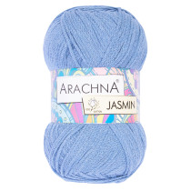 Пряжа ARACHNA "JASMIN" 80% хлопок, 20% полиэстер 5 * 100 г 250 м №137 голубой. Цена за упаковку 5 шт