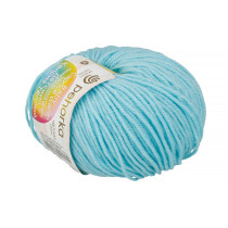 Пряжа Пехорская ПТ " Детский каприз теплый" 50% мериносовая шерсть, 50% фибра 50 г 125 м №222 голубая бирюза. Цена за упаковку 10 шт