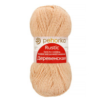 Пряжа Пехорская ПТ " Деревенская" 100% шерсть 100 г 250 м №442 натуральный. Цена за упаковку 10 шт